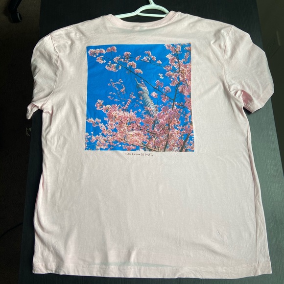 Pink H&M t-shirt, size M - Picture 2 of 2